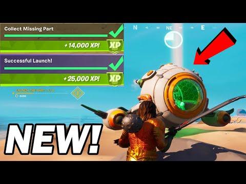 Complete the Astronaut challenges In Fortnite! FORTNITE ATLANTIS CHALLENGES! Space Ship Challenges