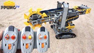 LEGO Technic 42055 RC Motorized Bucket Wheel Excavator(Full RC MOD) & building instructions by 뿡대디