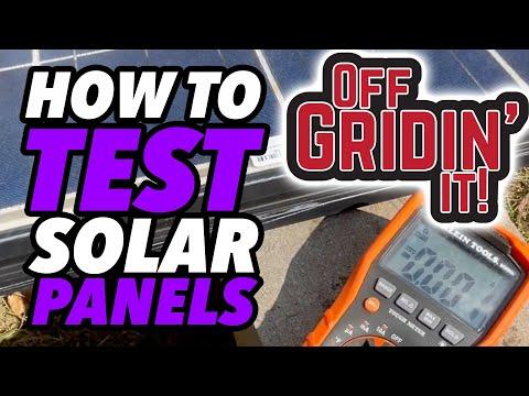 How to Test Solar Panels - SanTan Solar 250 Watt Panels