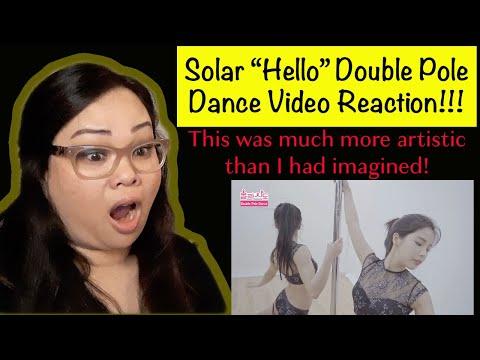 SOLAR "HELLO" DOUBLE POLE DANCE VIDEO REACTION! // This was so elegant and beautiful!!!