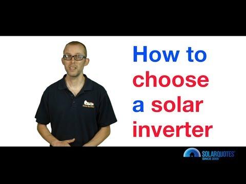 How To Choose A Solar Inverter