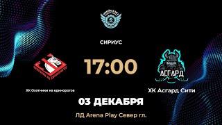 17:00 ХК Охотники на единорогов – ХК Асгард | Arena Play Север Гл.